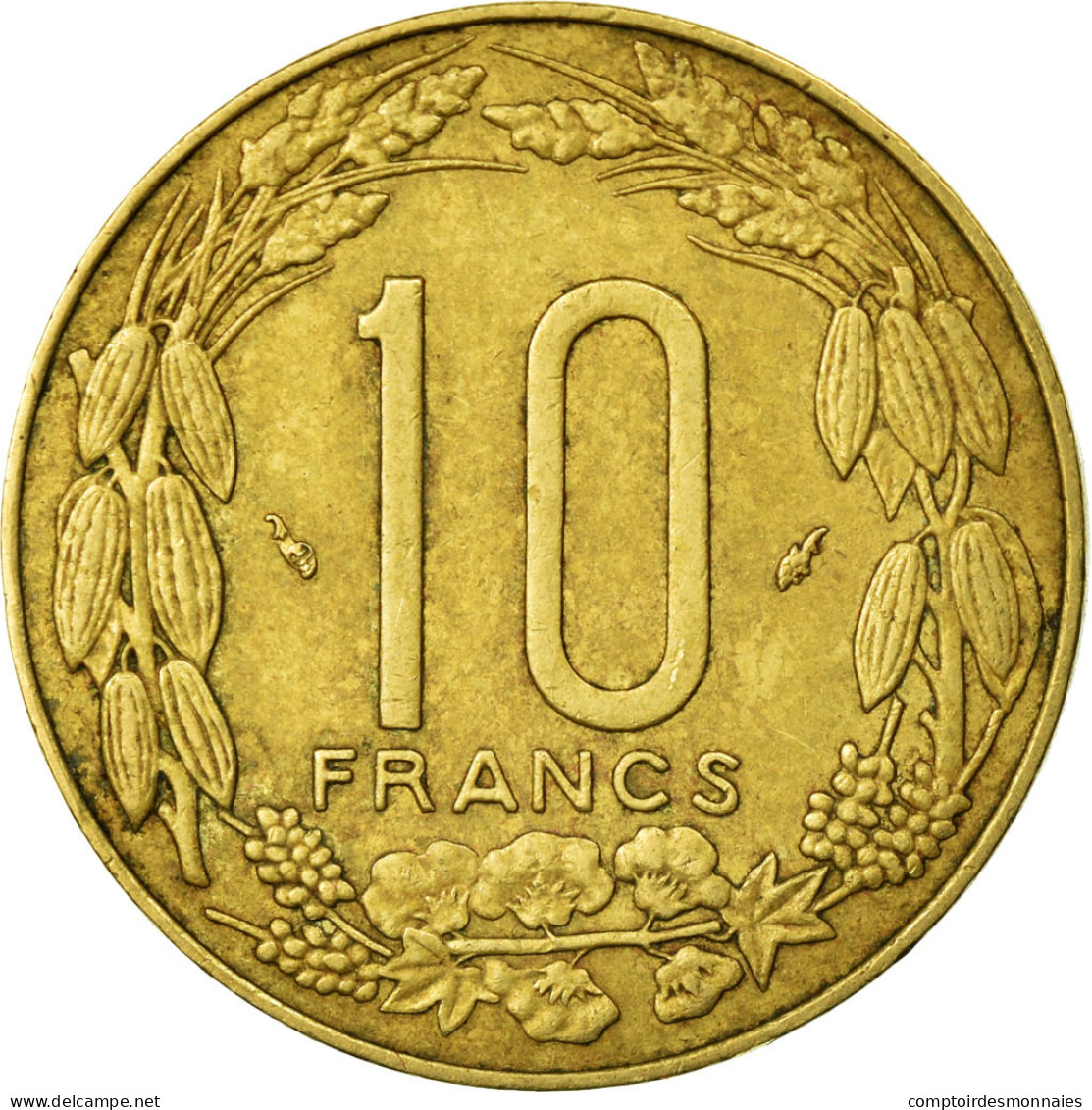 Monnaie, États De L'Afrique Centrale, 10 Francs, 1983, Paris, TB+ - Centrafricaine (République)