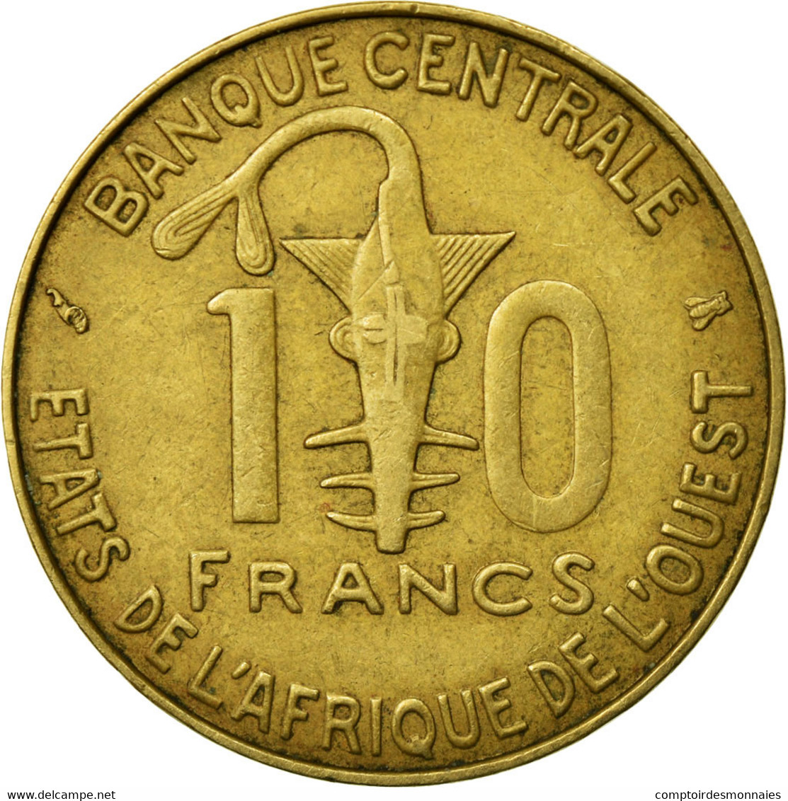 Monnaie, West African States, 10 Francs, 1997, Paris, TTB, Aluminum-Bronze - Ivoorkust