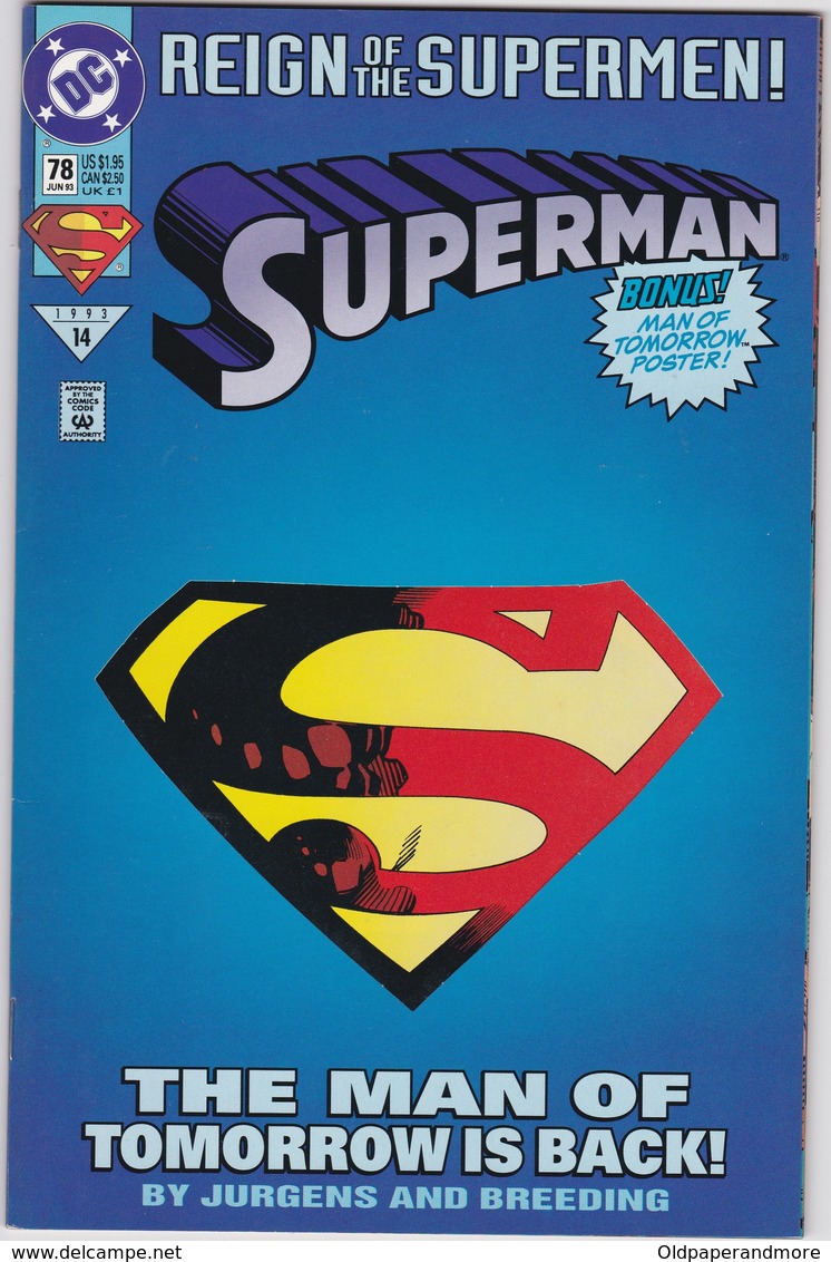 COMICS - SUPERMAN - REIGN OF THE SUPERMEN - 1950-oggi