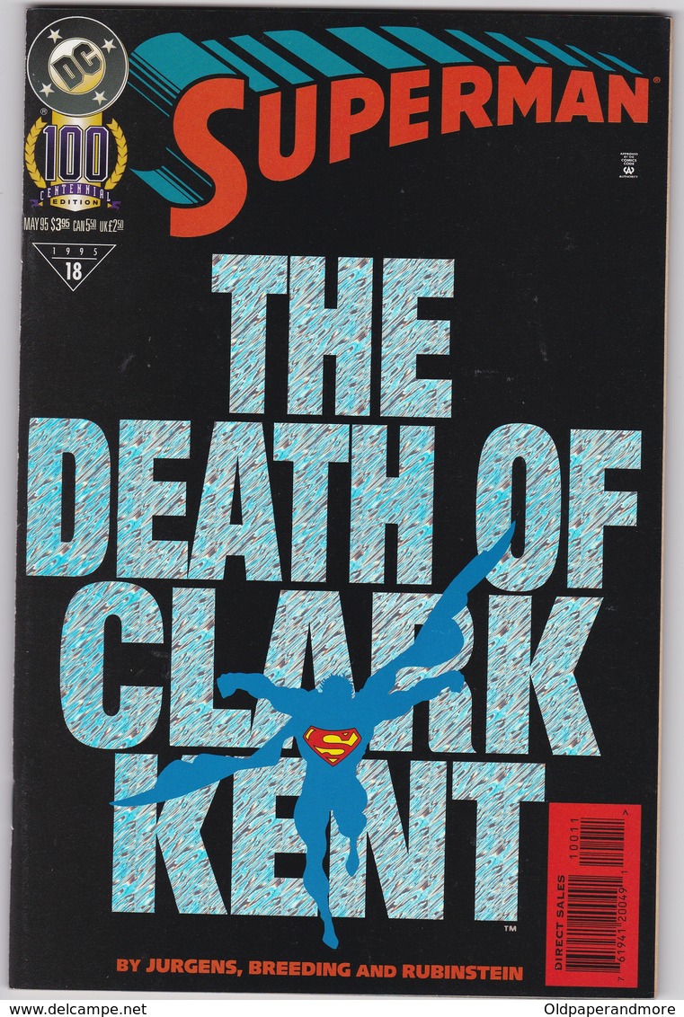 COMICS - SUPERMAN - THE DEATH OF CLARK KENT - 1950-oggi