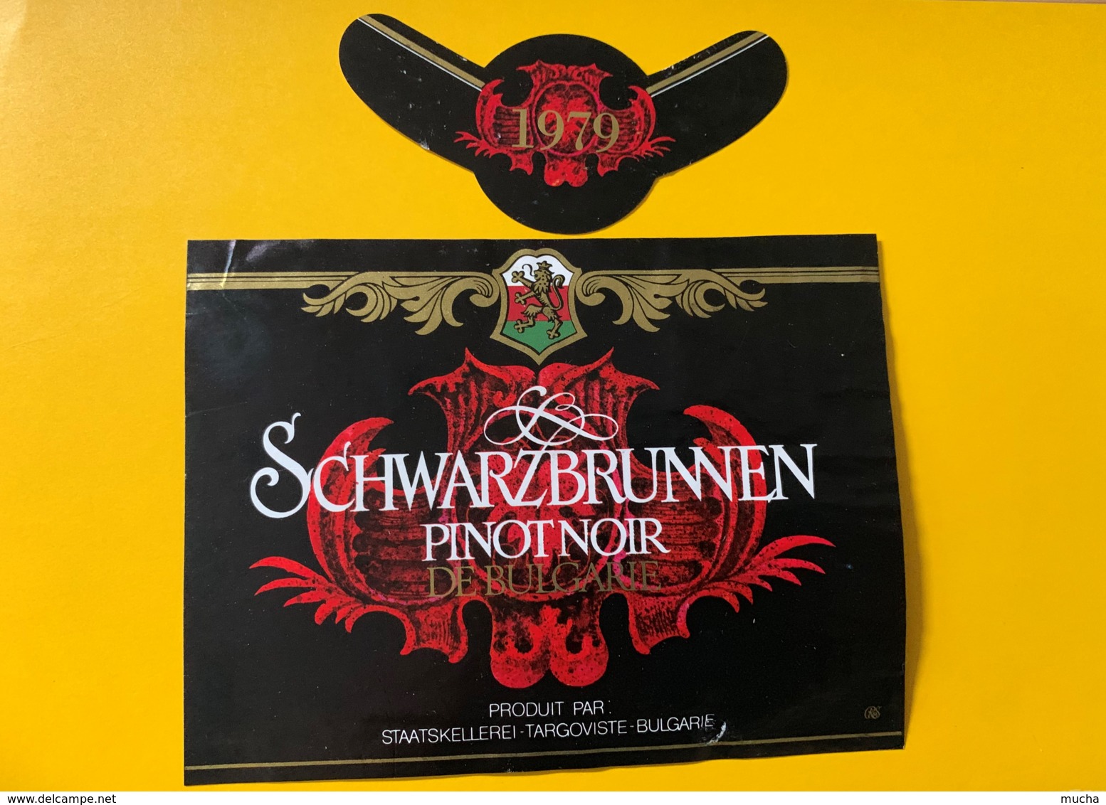 9747 - Schwarzbrunnen 1979 Pinot Noir De Bulgarie - Autres & Non Classés