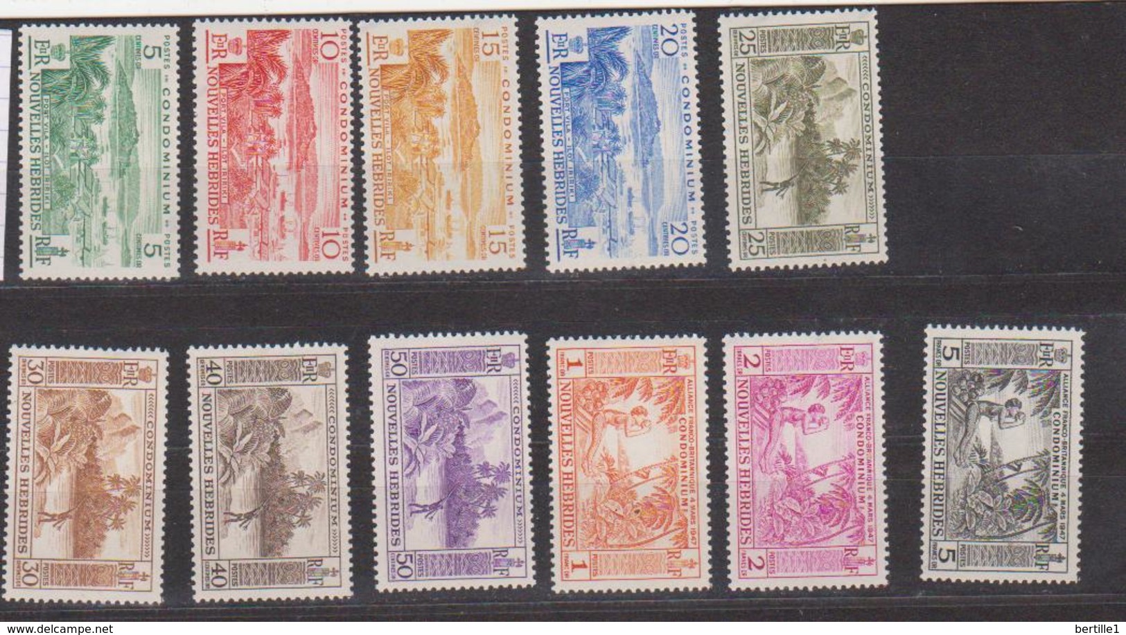 NOUVELLES HEBRIDES      N° YVERT  175/185  NEUF SANS CHARNIERES      ( NSCH 02) - Unused Stamps