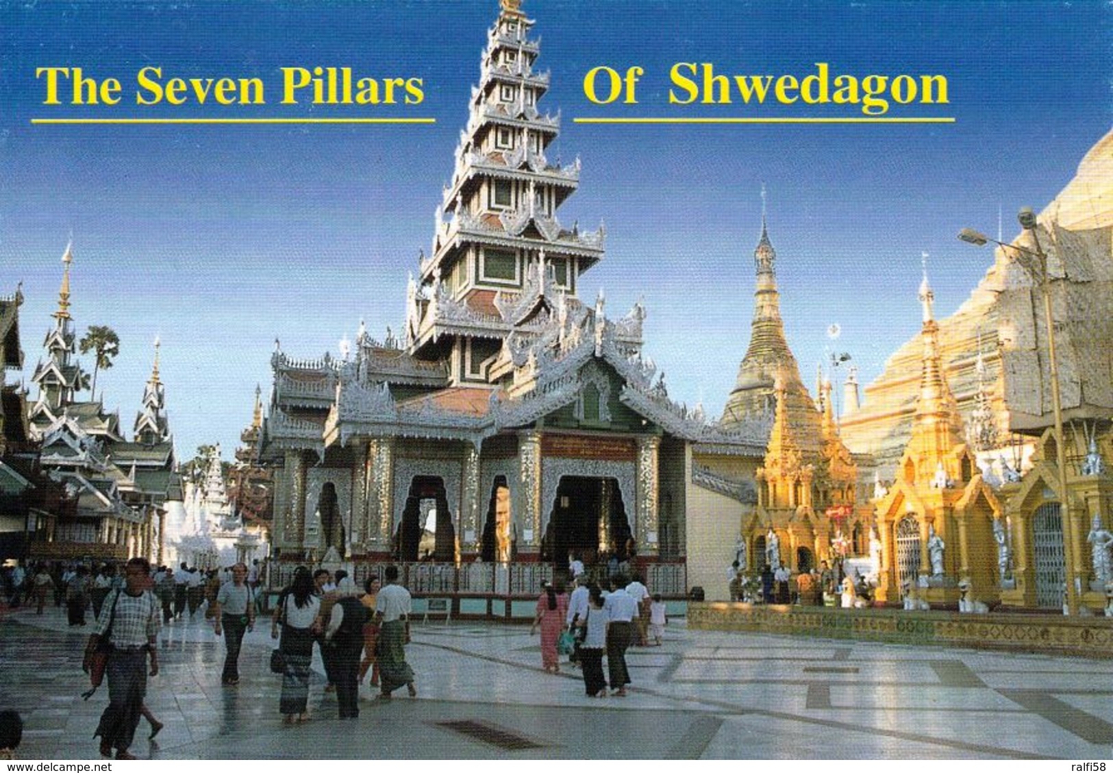 1 AK Myanmar * The Seven Pillars Of Shwedagon-Pagode In Yangon Früher Rangun - Ehemalige Hauptstadt Von Myanmar * - Myanmar (Burma)