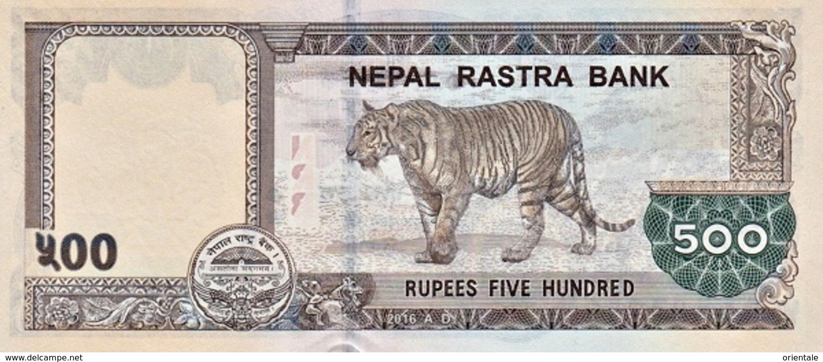 NEPAL P. NEW 500 R 2016 UNC - Népal