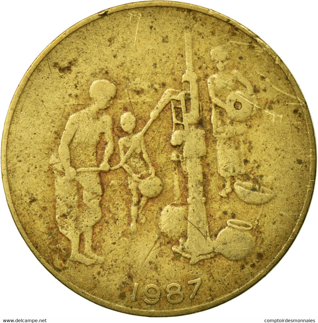 Monnaie, West African States, 10 Francs, 1987, Paris, TB, Aluminum-Bronze, KM:10 - Costa De Marfil