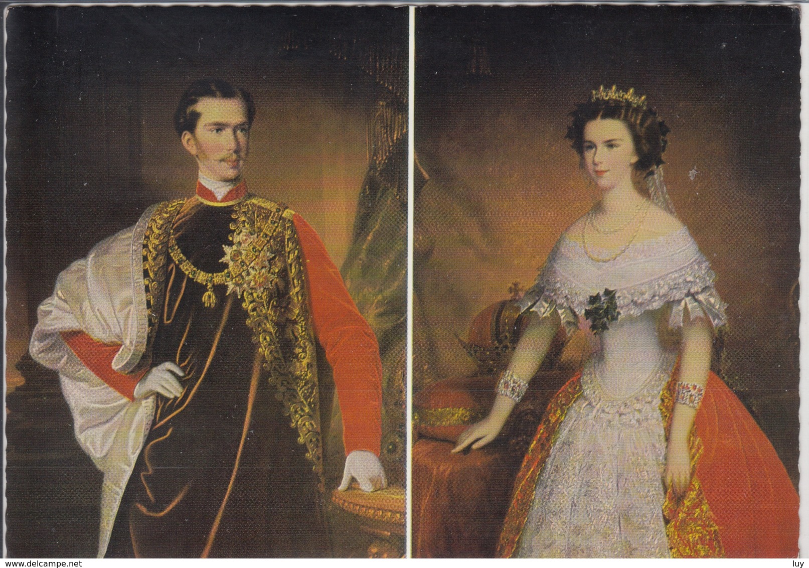 KAISER FRANZ JOSEF I. Und PRINZESSIN ELISABETH ALS BRAUTPAAR - Königshäuser