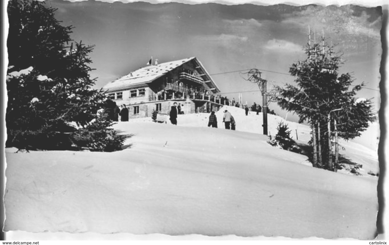 Cp A Saisir 74 La Clusaz Hotel Du Cret De La Torche Plateau De Beauregard Annees 1950 - La Clusaz