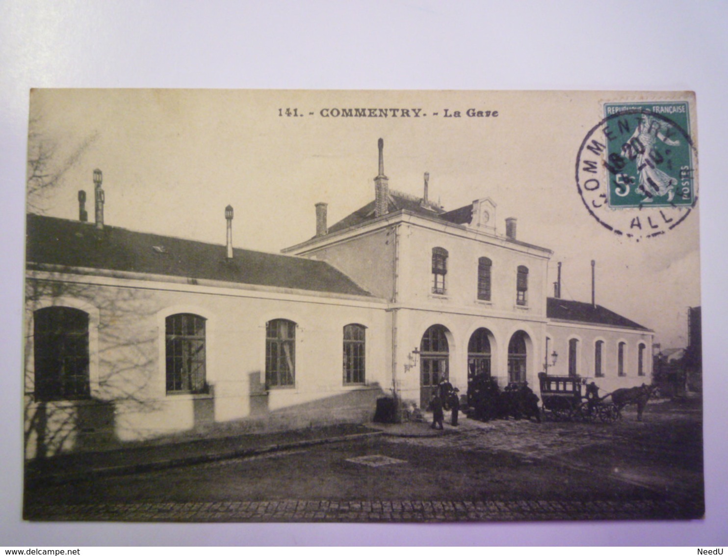 COMMENTRY  (Allier)  :  La  GARE   1911   XXX - Commentry