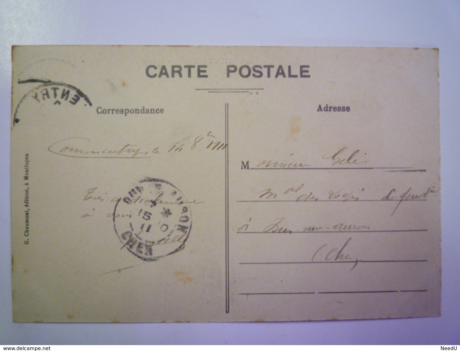 COMMENTRY  (Allier)  :  La  GARE   1911   XXX - Commentry