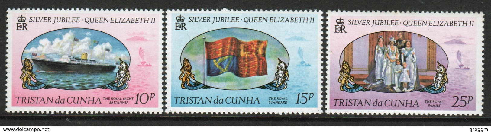 Tristan Da Cunha 1977 Complete Set Of Stamps Commemorating Silver Jubilee. - Tristan Da Cunha