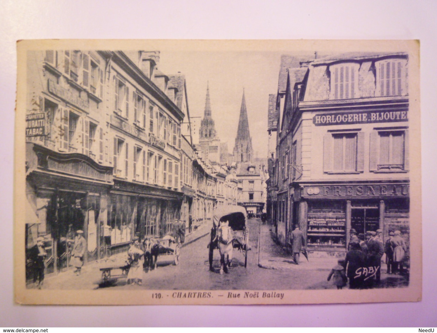 CHARTRES  (Eure-et-Loire)  :  Rue Noël  BALLAY  -  Belle Animation  1937   XXX - Chartres