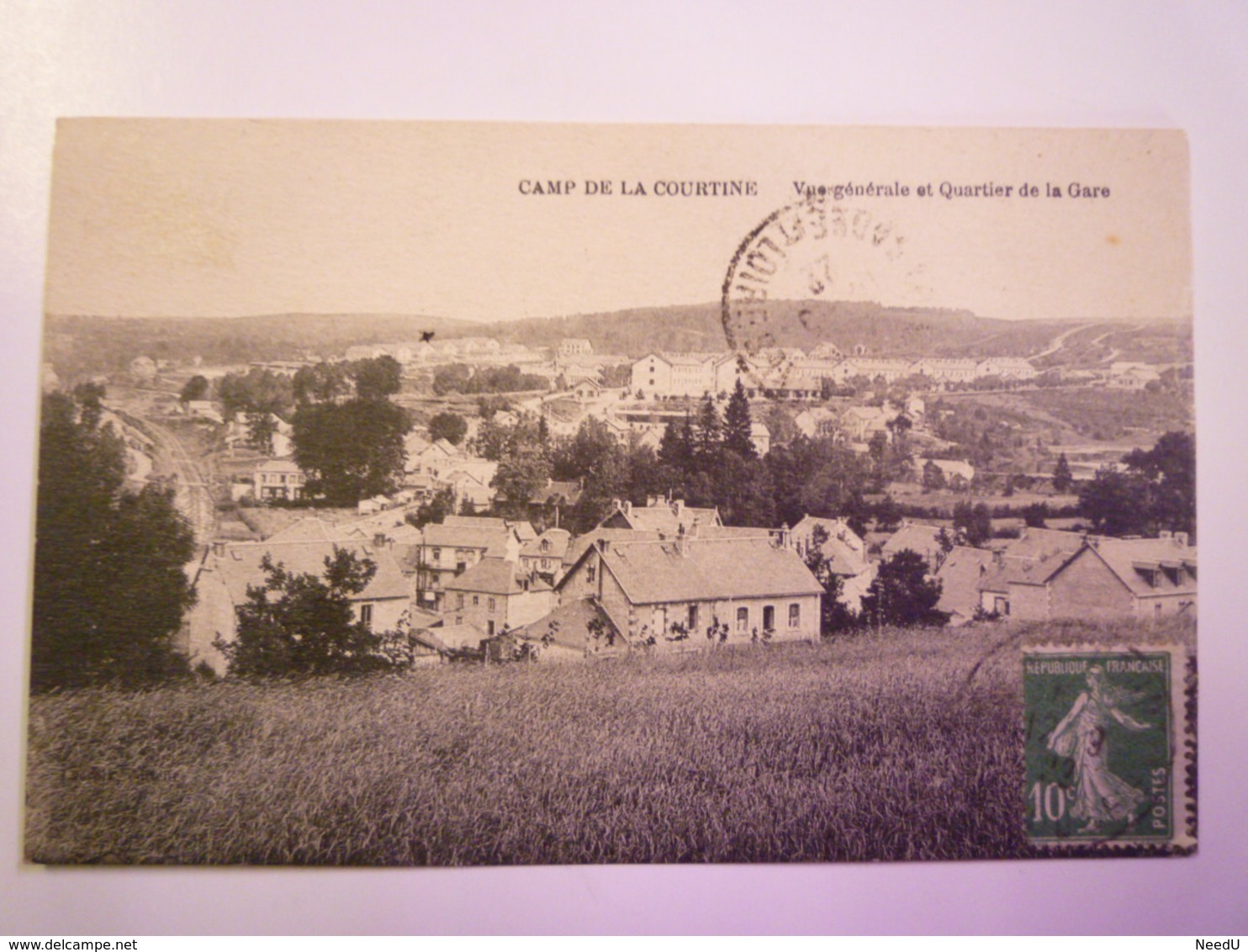 CAMP De LA COURTINE  (Creuse)  :  Vue Générale Et Quartier De La Gare   1922   XXX - La Courtine