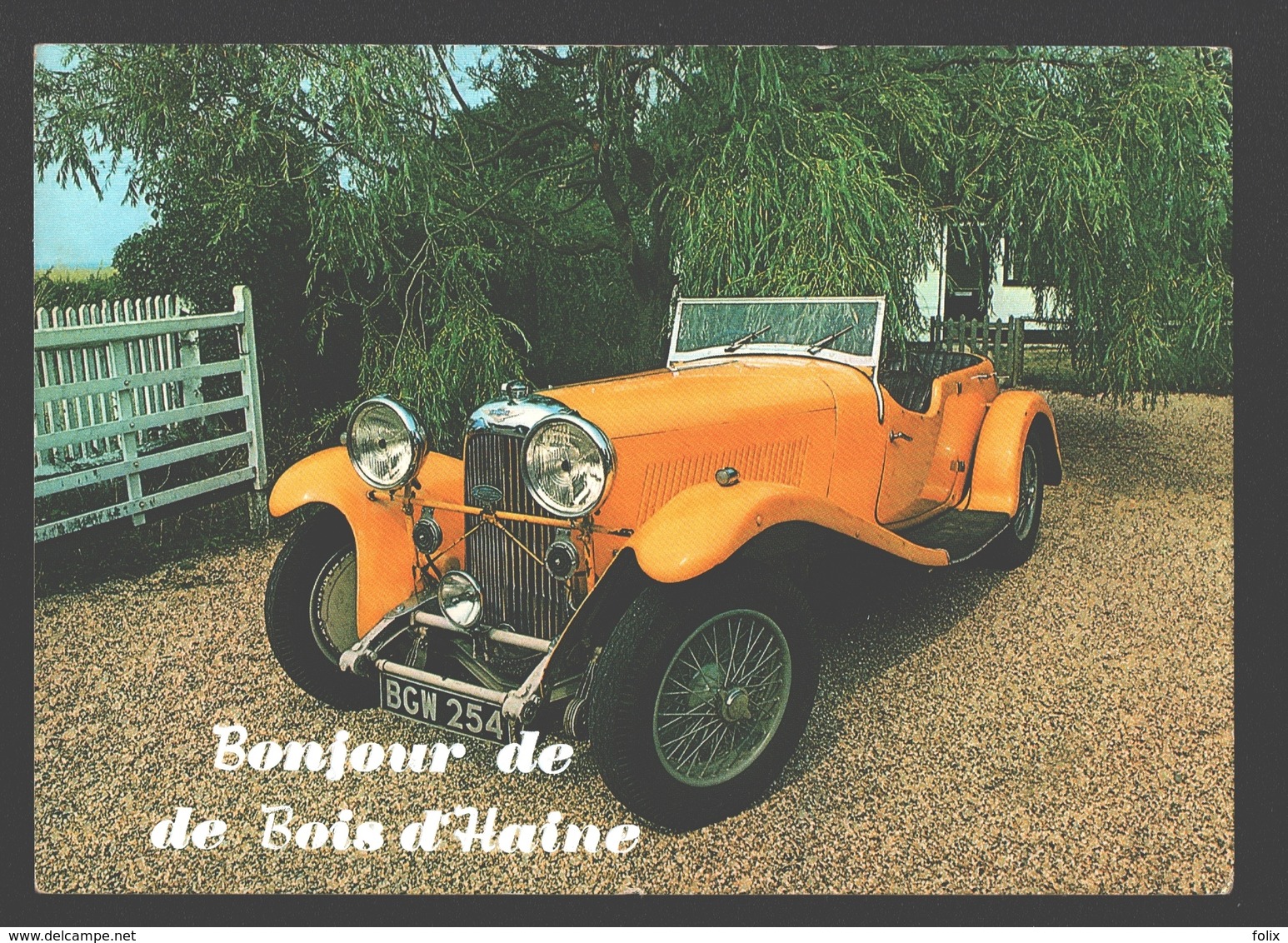 Lagonda 1934 - 'Bonjour De De Bois D'Haine' - Voitures De Tourisme