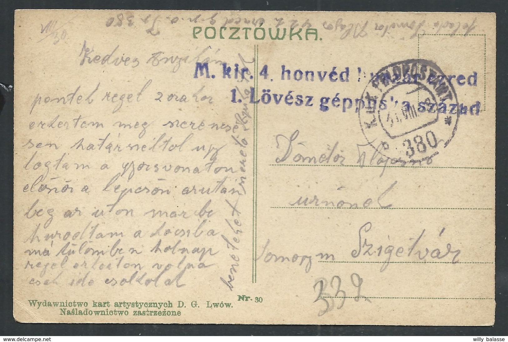 +++ CPA - UKRAINE - LEMBERG - LVIV - LWOW - St Sophie Platz - Tram - Cachet Feldpost   // - Ukraine