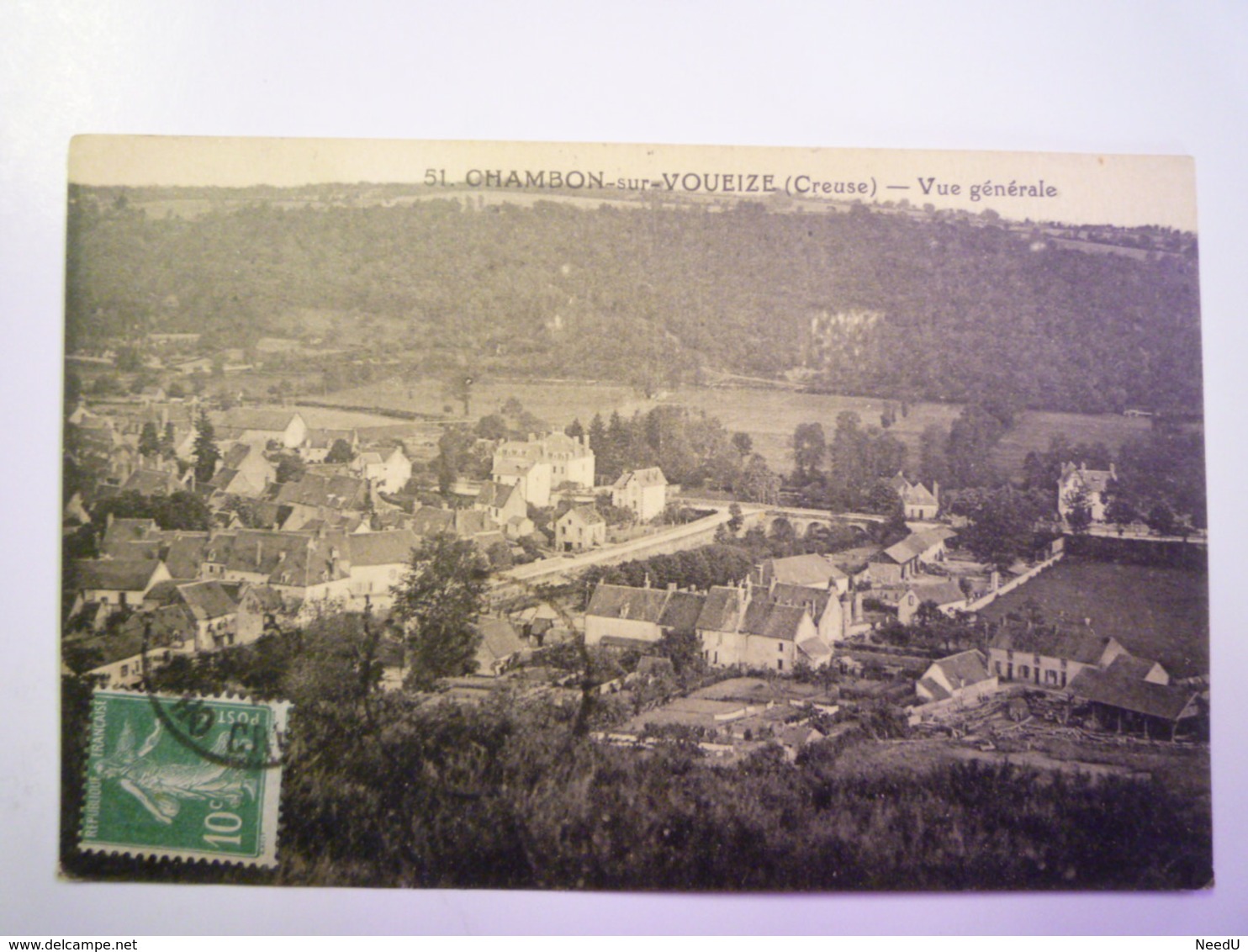 CHAMBON-sur-VOUEIZE  (Creuse)  :  Vue Générale   1922   XXX - Chambon Sur Voueize
