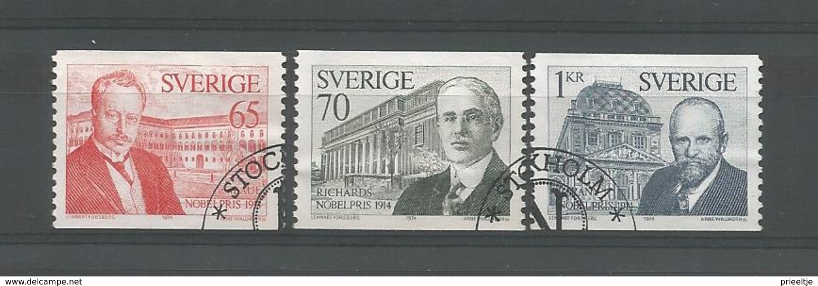 Sweden 1974 Nobel Prize 1914 Y.T. 867/869 (0) - Gebraucht