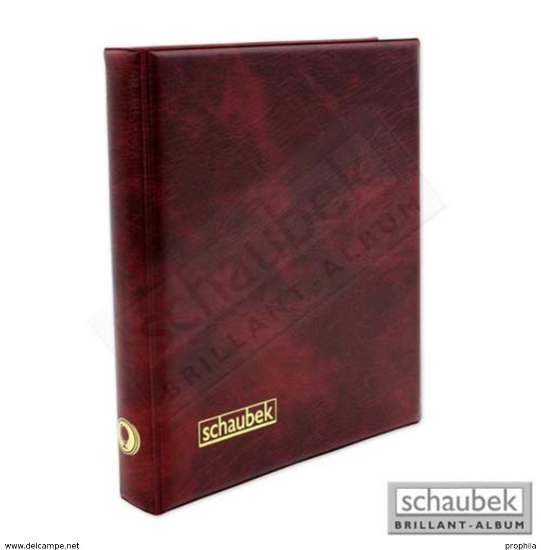 Schaubek Rb2071 Ringbinder Genius Rot - Large Format, Black Pages