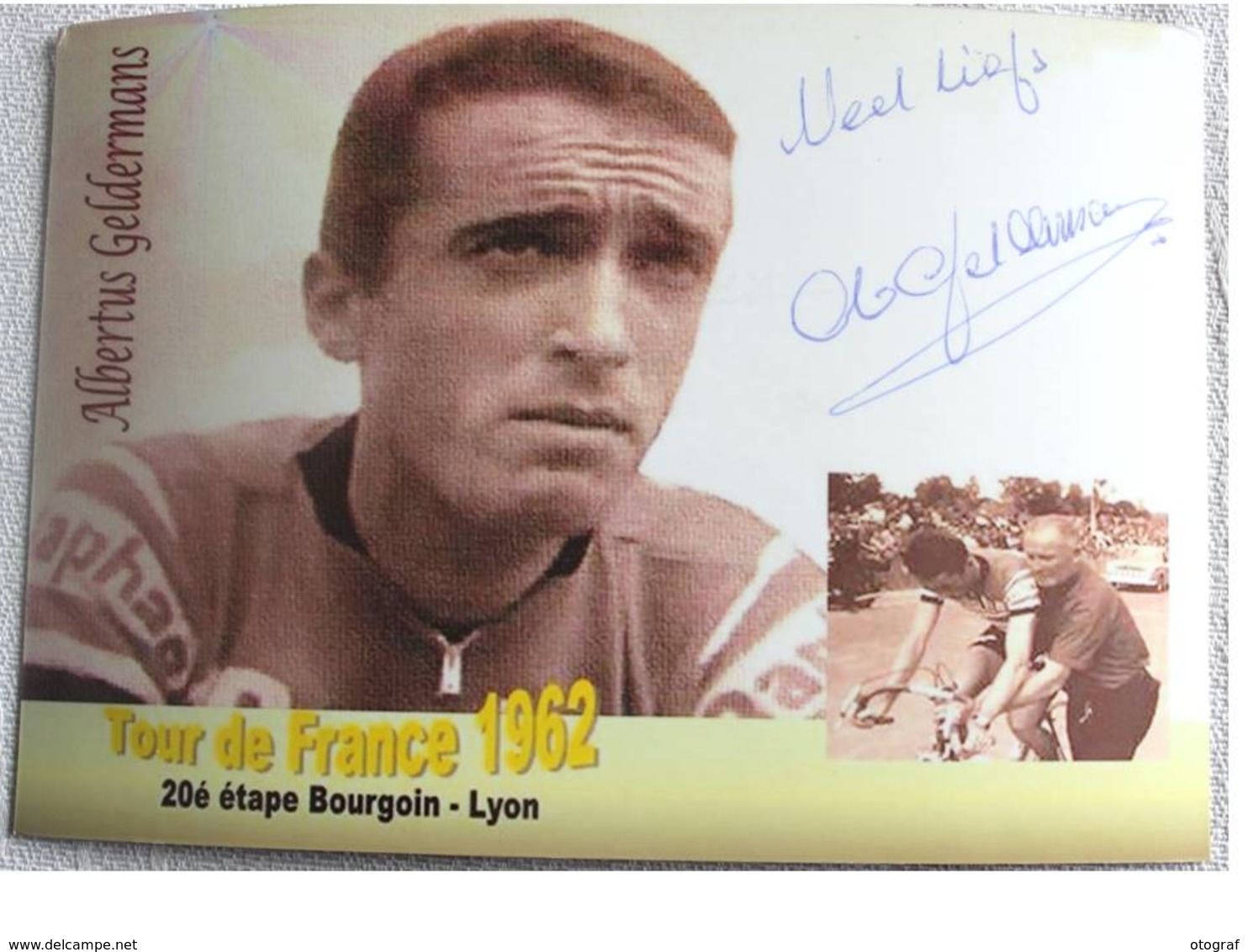 Carte Postale De Albertus GELDERMANS - Dédicace - Hand Signed - Autographe Authentique - Cycling