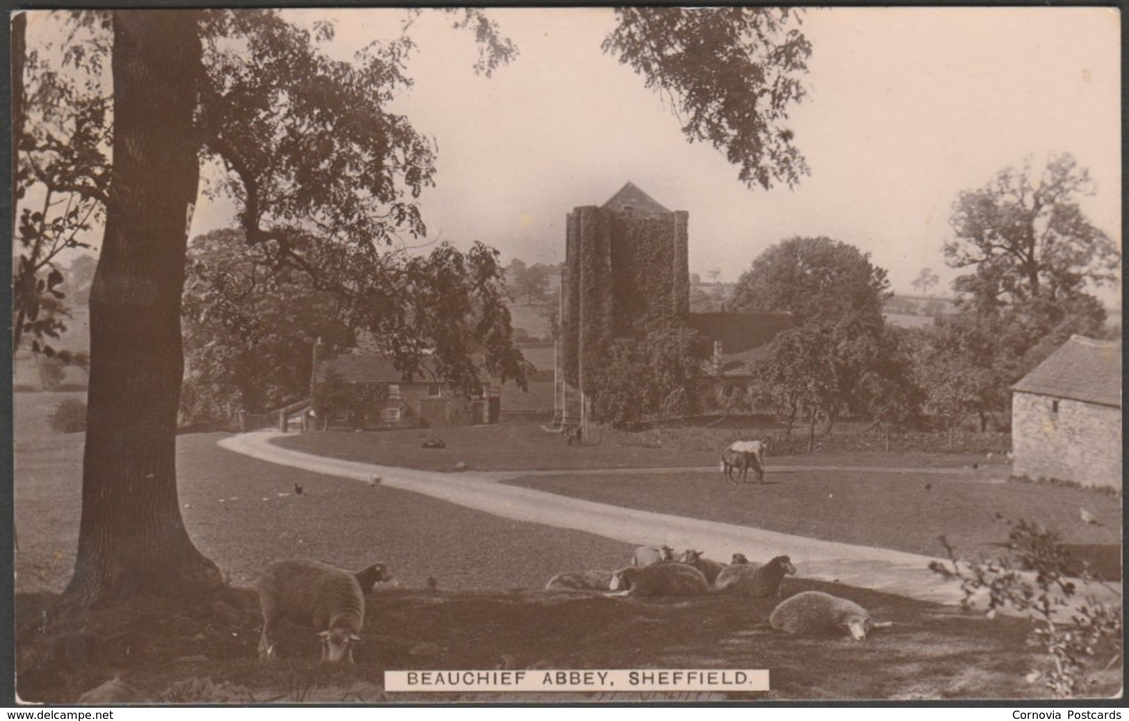 Beauchief Abbey, Sheffield, Yorkshire, 1913 - Loca Vu RP Postcard - Sheffield