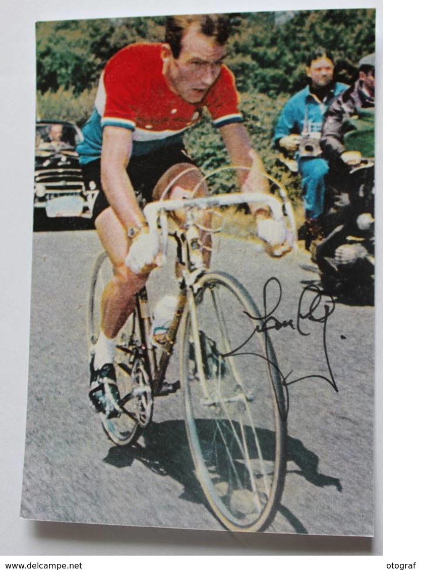 Carte De Charly GAUL - Dédicace - Hand Signed - Autographe Authentique - Cyclisme