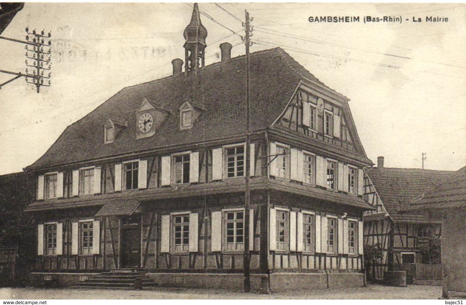 1 Cpsm Gambsheim - La Mairie - Gambsheim
