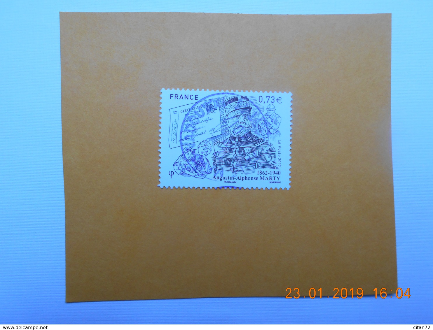 FRANCE 2017 YTN° 5190  AUGUSTIN-ALPHONSE MARTY (1862-1940) Timbre Neuf Oblitéré Cachet Rond - Used Stamps