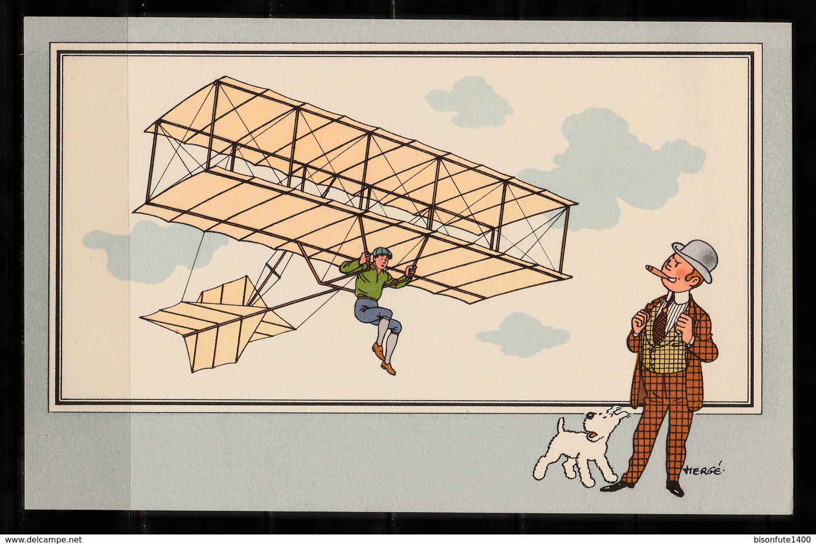 TINTIN / Chromo "Voir Et Savoir" Par Hergé : Aviation Origine N° 4 - Edition CASTERMAN - Altri & Non Classificati