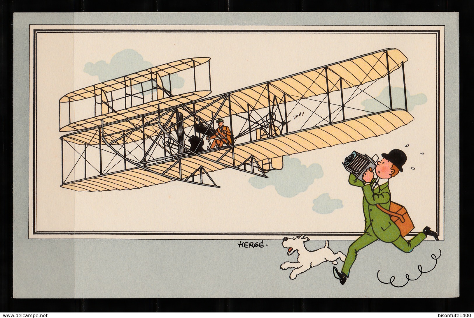 TINTIN / Chromo "Voir Et Savoir" Par Hergé : Aviation Origine N° 6 - Edition CASTERMAN - Altri & Non Classificati