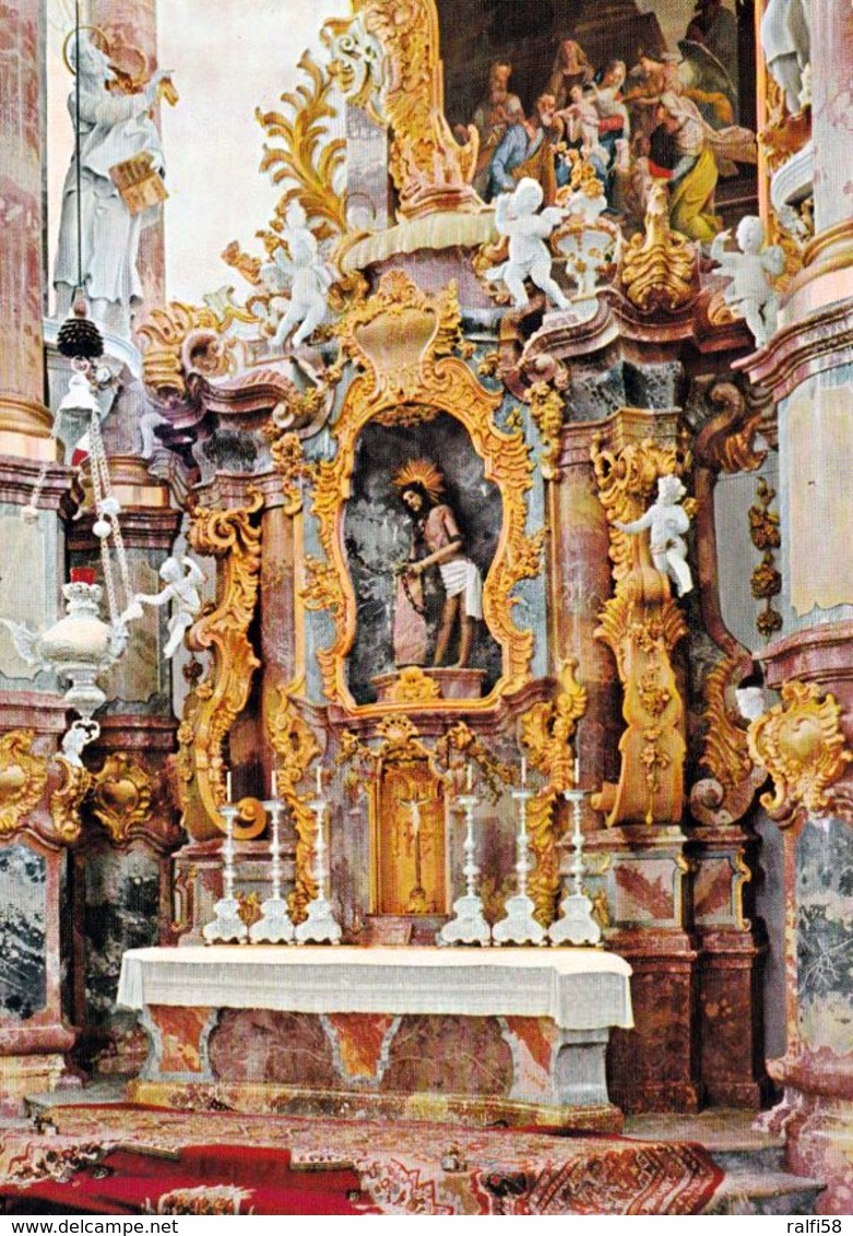 1 AK Germany Bayern .* Wieskirche Bei Steingaden - Mit Hoch- Und Hauptaltar - Seit 1983 UNESCO Weltkulturerbe * - Sonstige & Ohne Zuordnung