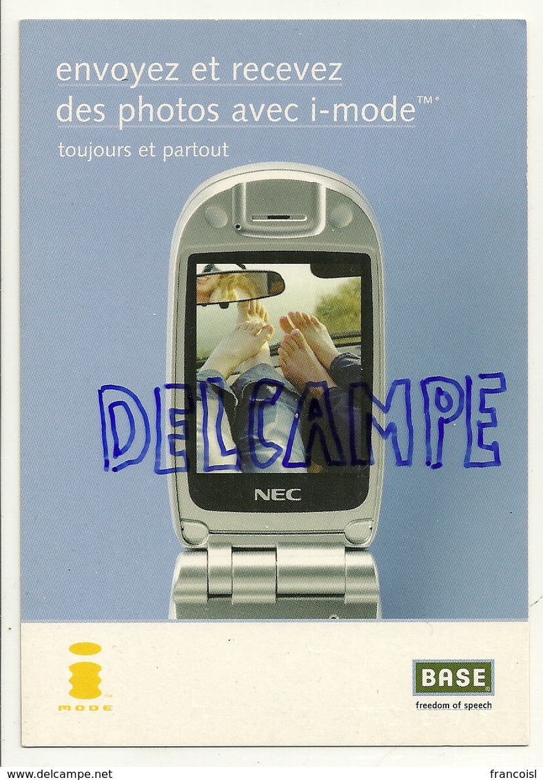 Publicité Pour Le Téléphone Portable I-mode De BASE. Carte Boomerang. Selfie De Pieds - Advertising