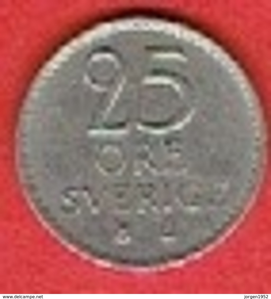 SWEDEN #  25 ØRE  FROM 1964 - Suède