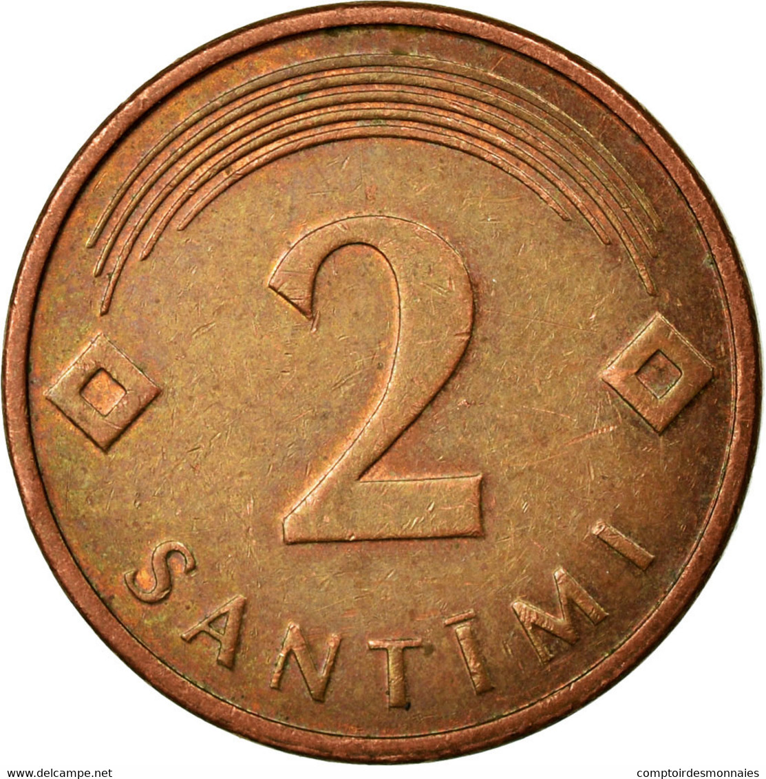 Monnaie, Latvia, 2 Santimi, 2007, TTB, Copper Clad Steel, KM:21 - Lettonie