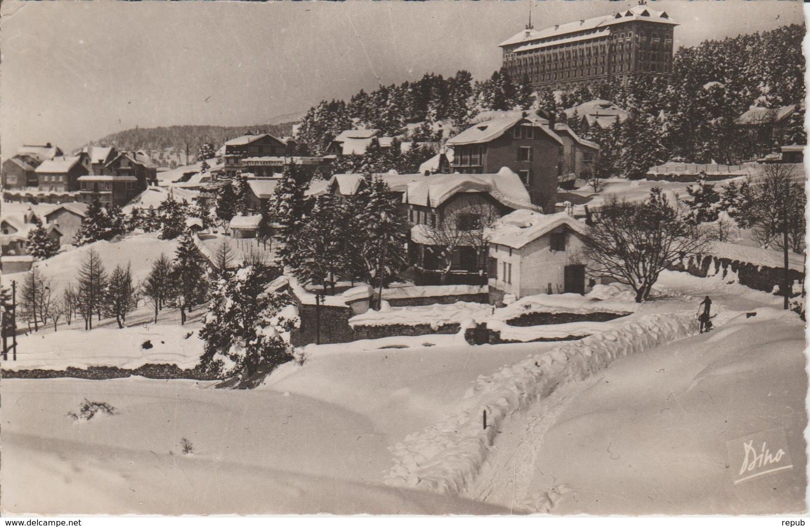 France Oblitération Daguin Pyrénées Orientales Font Romeu 1950 Sur CPA - 1921-1960: Période Moderne