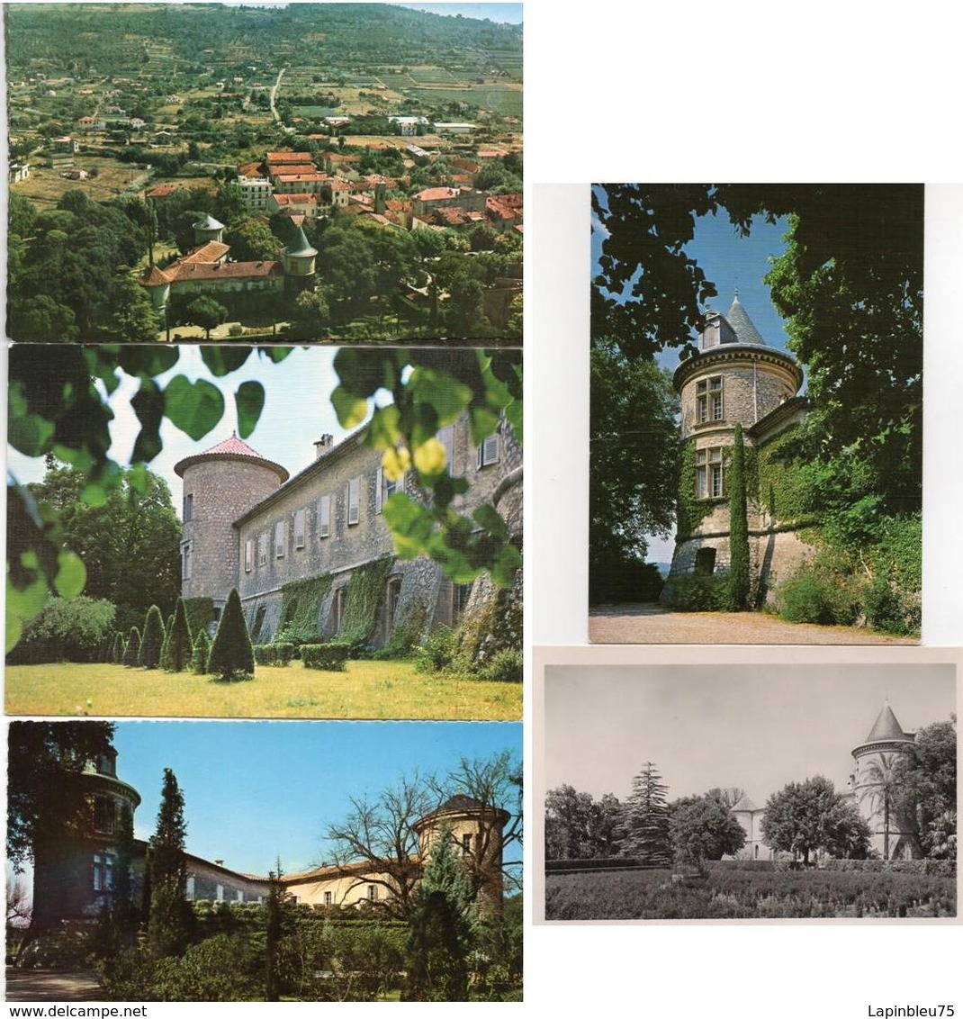 CPA 06 Alpes-Maritimes Mouans-Sartoux Vue Générale Le Château - Autres & Non Classés