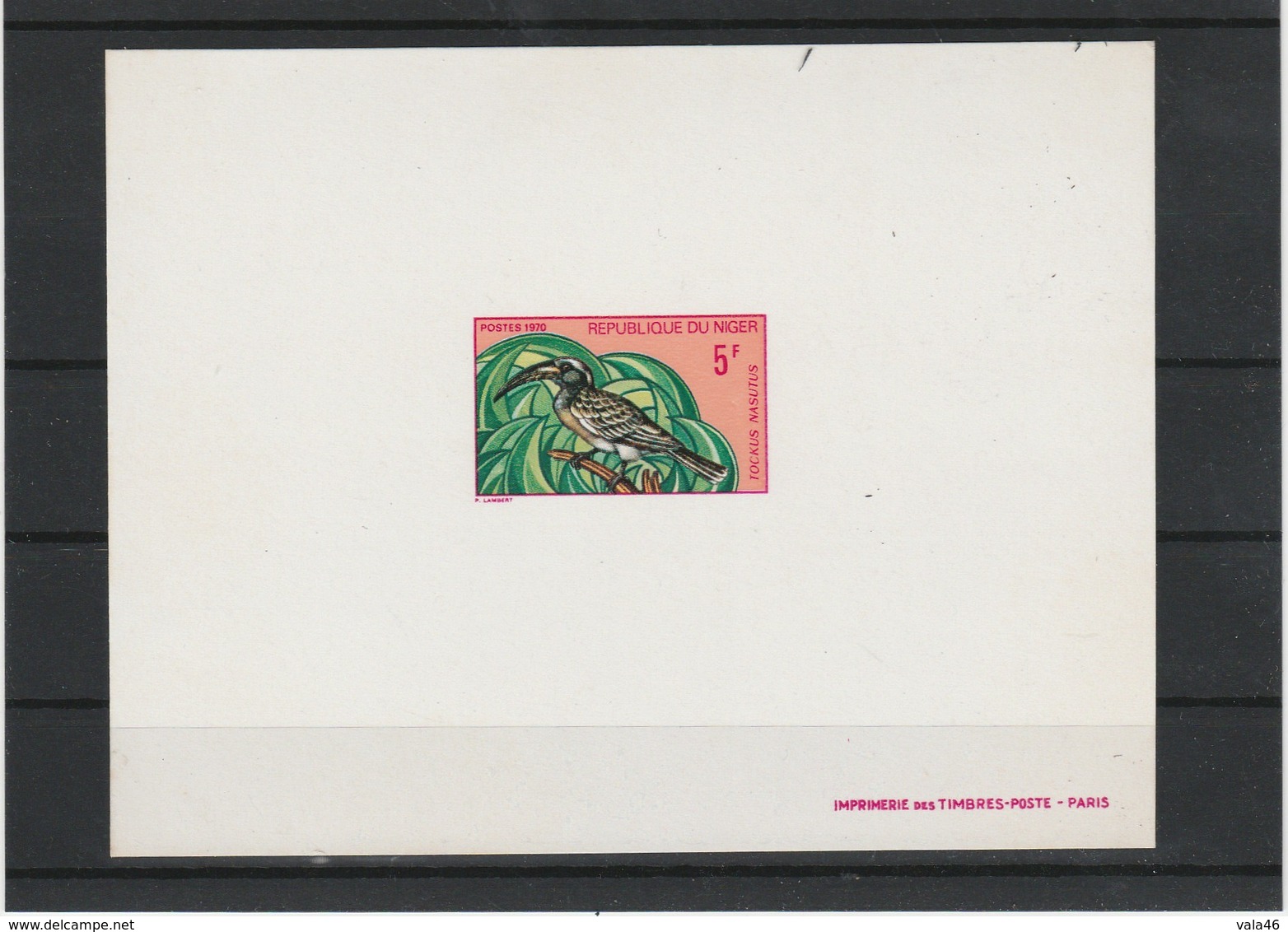 NIGER EPREUVE DE LUXE  THEME OISEAU - POSTE N° 238  -TOCKUS NASUTUS - Niger (1960-...)