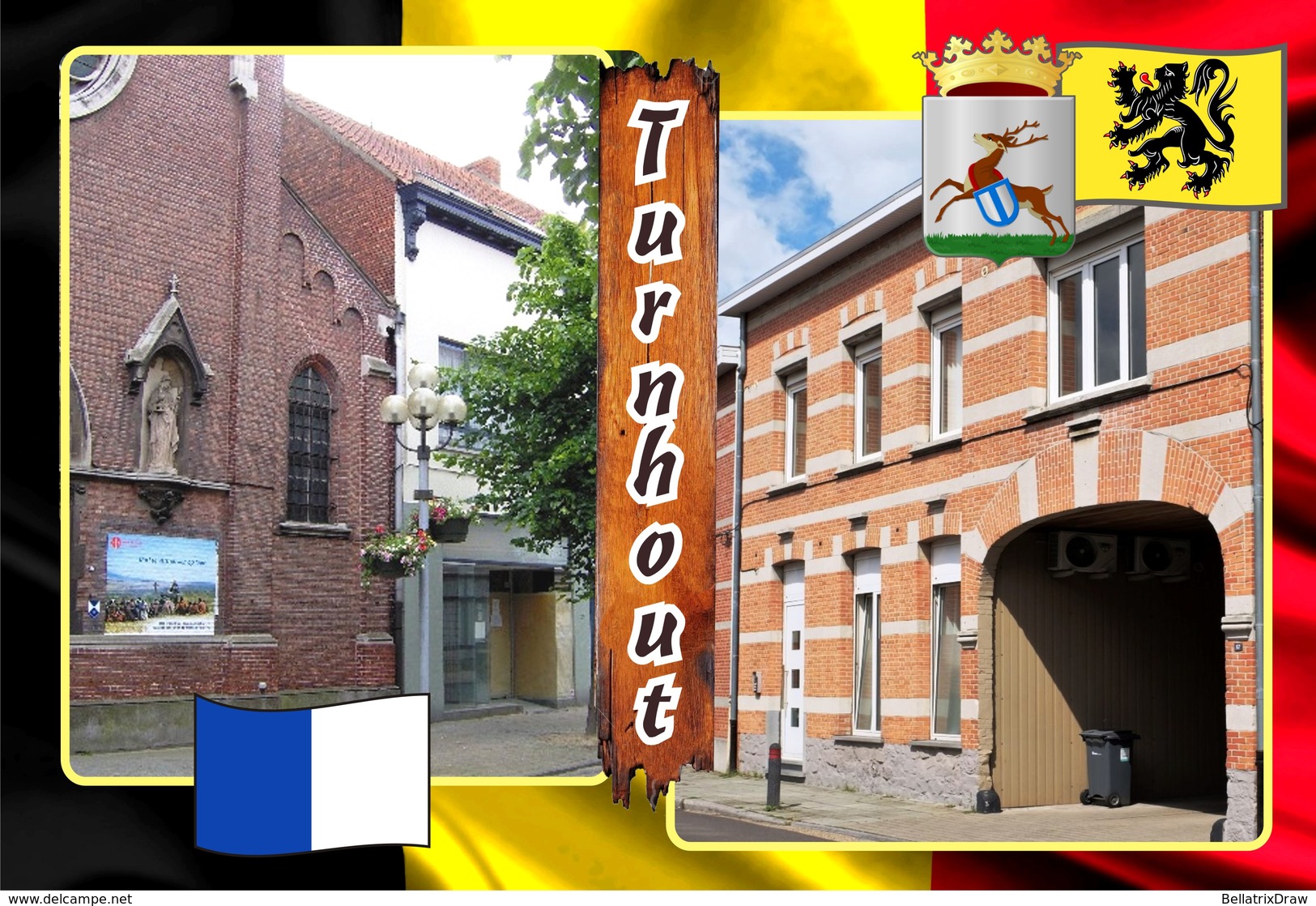 Postcards, REPRODUCTION, Municipalities of Belgium, Turnhout, duplex 92 to 139 - set of 48 pcs.