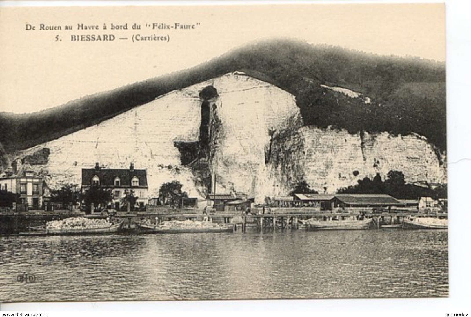 Dpt 76 Biessard Carrieres Serie De Rouen Au Havre A Bord Du Felix  Faure No5 - Other & Unclassified