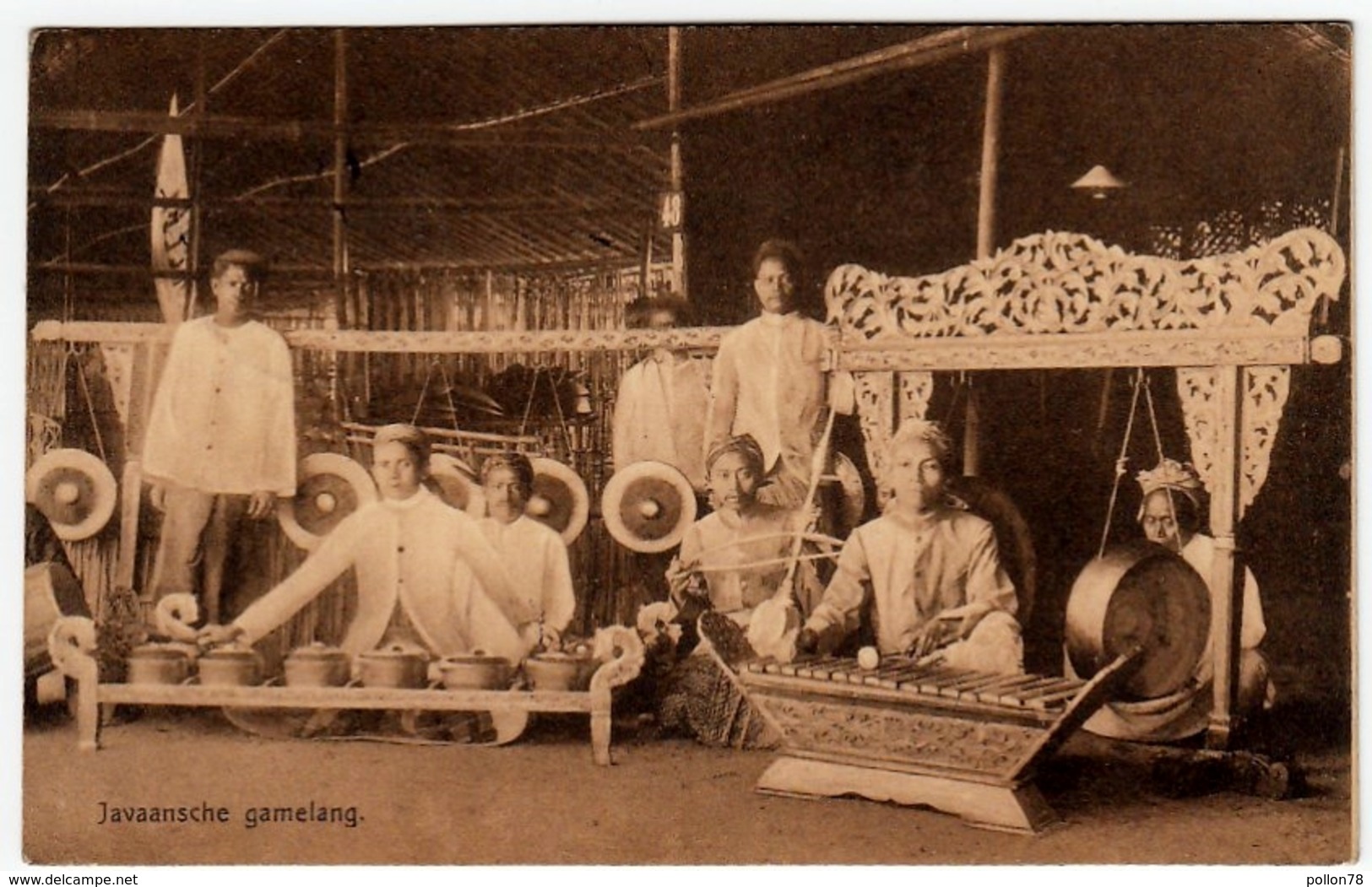 INDONESIA - BANDOENG - JAVAANSCHE GAMELANG - 1913 - VEDI RETRO - SEE BACK - Formato Piccolo - Indonesia