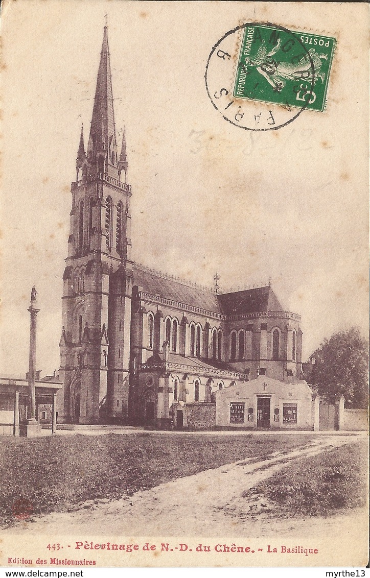72 VION  Pèlerinage De N D Du Chêne  La Basilique 1912 - Eglises Et Couvents
