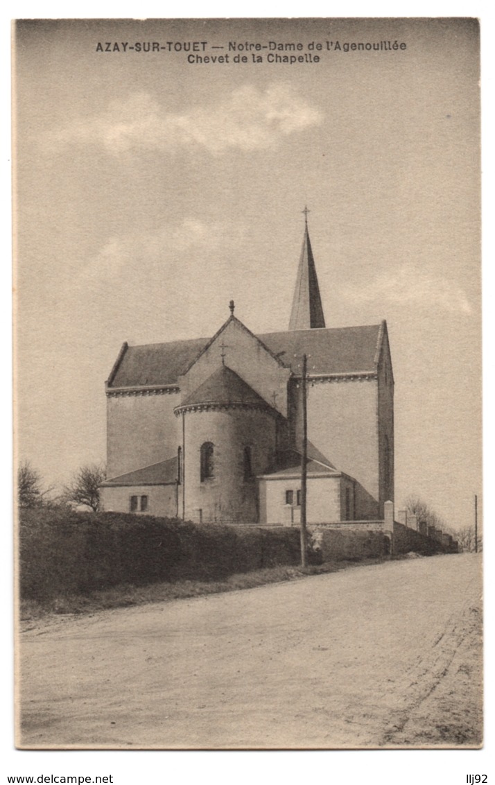 CPA 79 - AZAY SUR THOUET (Deux-Sèvres) - Notre-Dame De L'Agenouillée. Chevet De La Chapelle - Ed. Hubault - Otros & Sin Clasificación