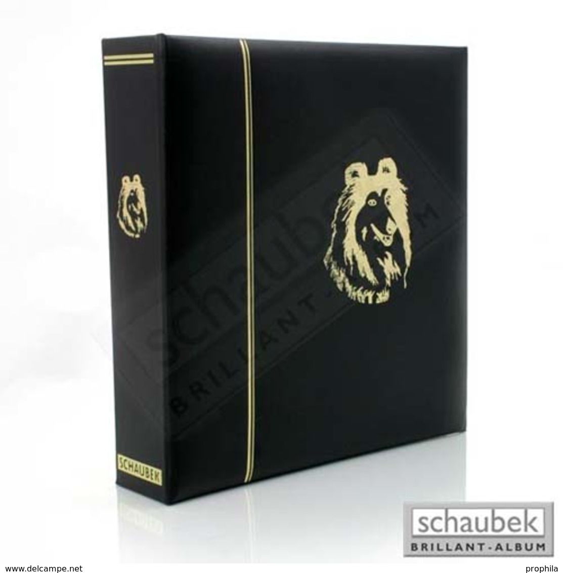 Schaubek Kunstleder-Schraubbinder Mit Goldener Motivprägung Hunde Ohne Schutzkassette Ds1015/Hund - Large Format, Black Pages