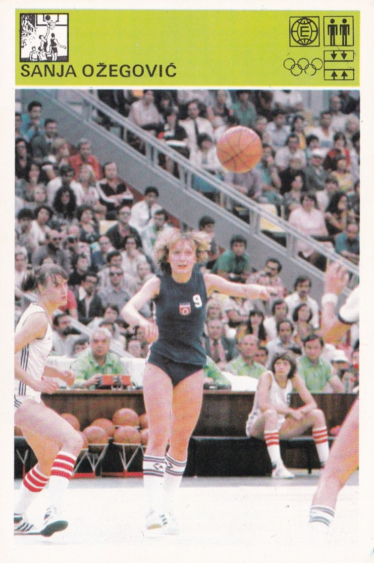 SANJA OZEGOVIC,SVIJET SPORTA BASKETBALL CARD - Basket-ball