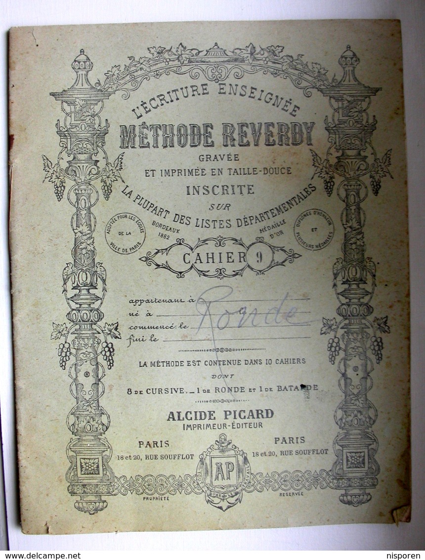 L'écriture Enseignée - Méthode Reverdy - Alcide Picard Imprimeur. - 0-6 Jaar