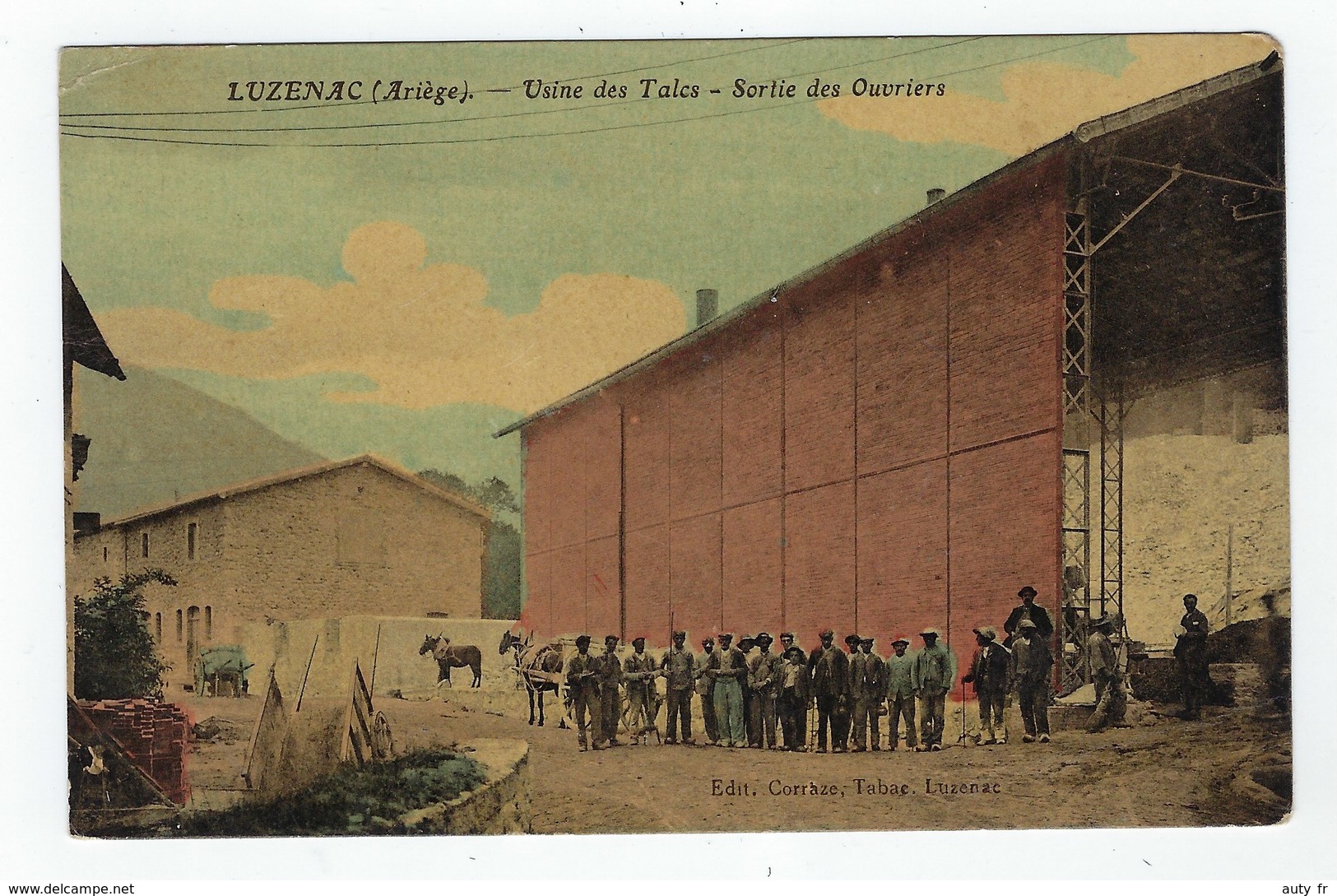 LUZENAC Usine Des Talcs - Sortie Des Ouvriers - Other & Unclassified