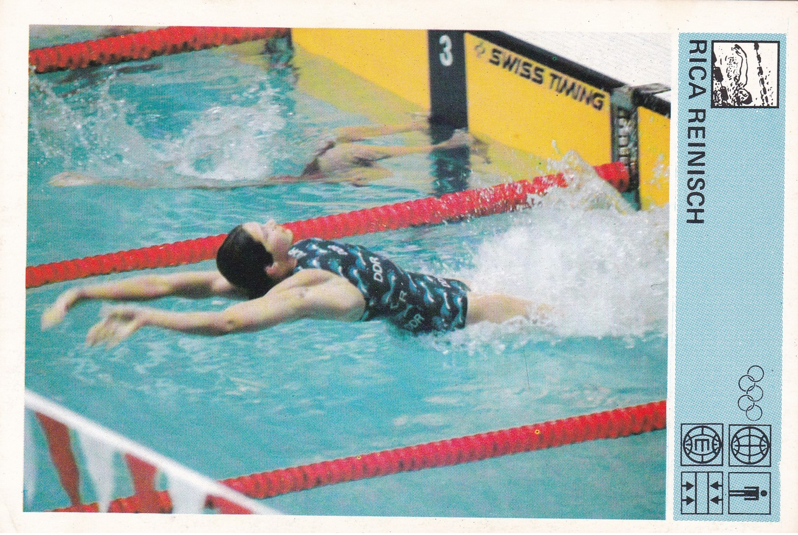 RICA REINISCH,SVIJET SPORTA SWIMMING CARD - Natation