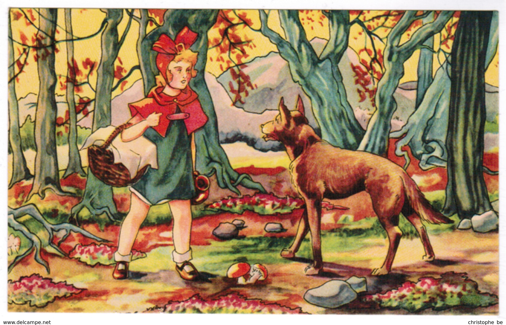 Roodkapje, Le Petit Chaperon Rouge, Little Red Riding Hood (pk55115) - Contes, Fables & Légendes