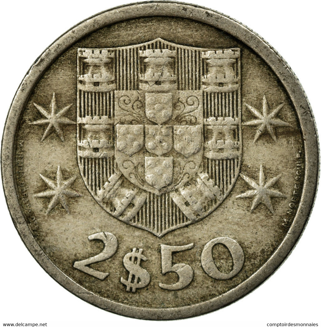 Monnaie, Portugal, 2-1/2 Escudos, 1968, TB+, Copper-nickel, KM:590 - Portugal