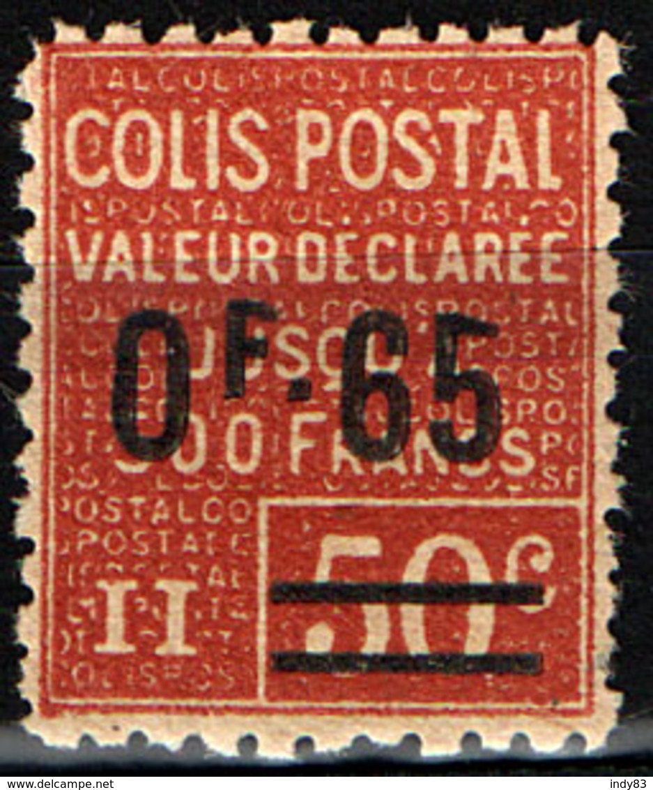 France Colis Postal YT N°60 Neuf * (1926) - "Valeur Déclarée" - Neufs