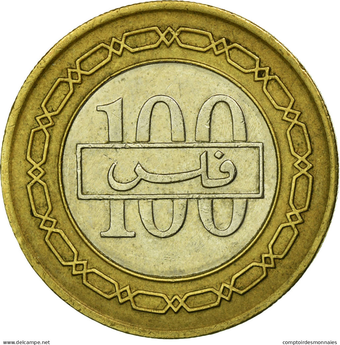 Monnaie, Bahrain, 100 Fils, 1992, TTB, Bi-Metallic, KM:20 - Bahrein