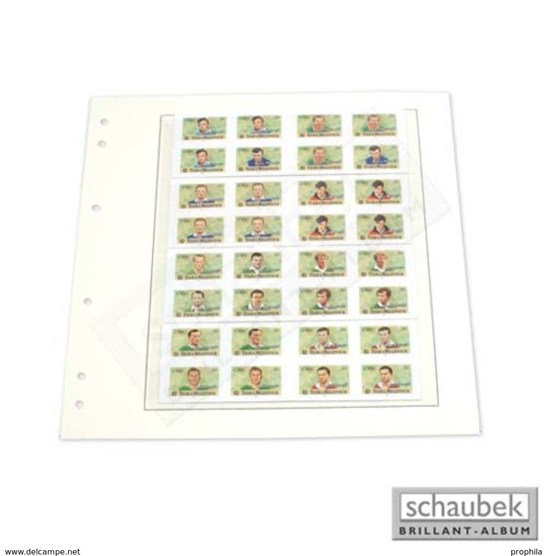 Schaubek Folienblatt SBL - 4 Streifen, 193 Mm X 60 Mm (Packung 5 Blatt) - Autres & Non Classés